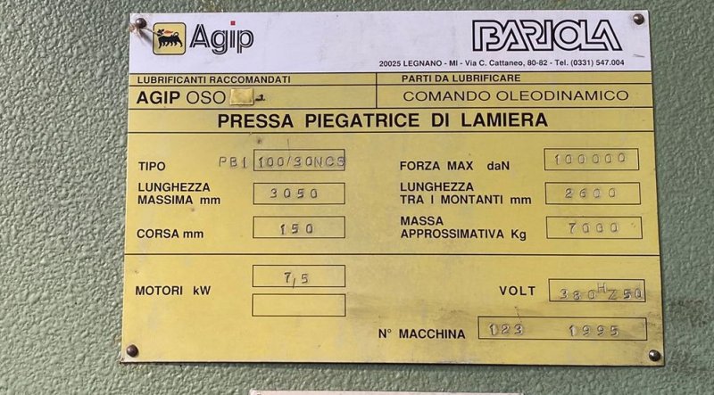 BARIOLA pb1 100/30ncs 