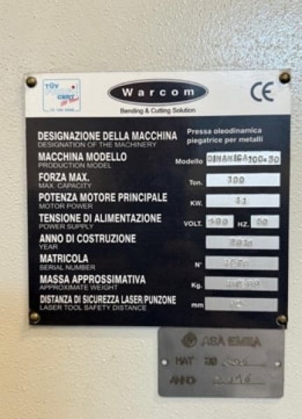 WARCOM DINAMICA 30-100  2016